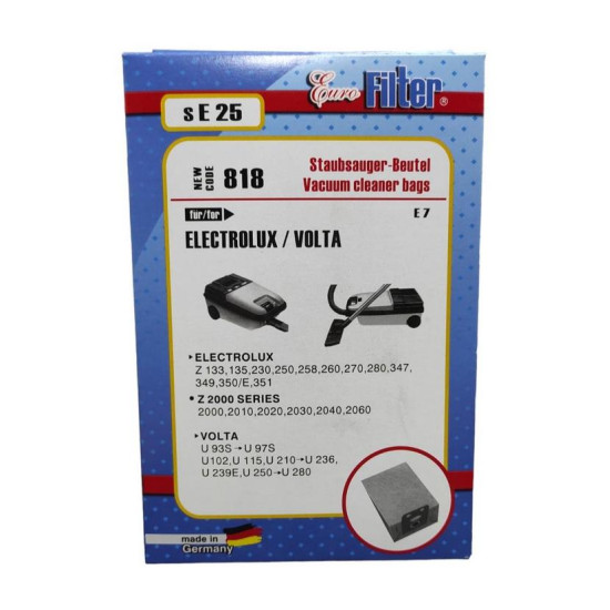 Χάρτινες Σακούλες Ηλεκτρικής Σκούπας Electrolux E7