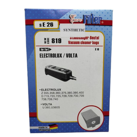 Πάνινες Σακούλες Ηλεκτρικής Σκούπας Electrolux E6