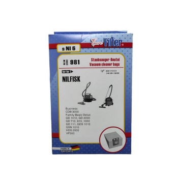 Χάρτινες Σακούλες Ηλεκτρικής Σκούπας Nilfisk GD 1000